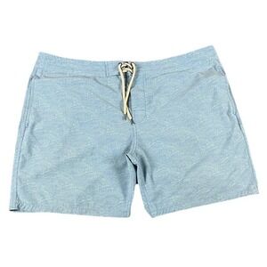 Faherty Light Blue Cargo Shorts